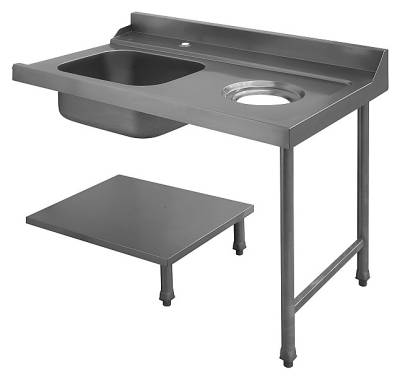 Стол для грязной посуды Elettrobar PALS 120 DX